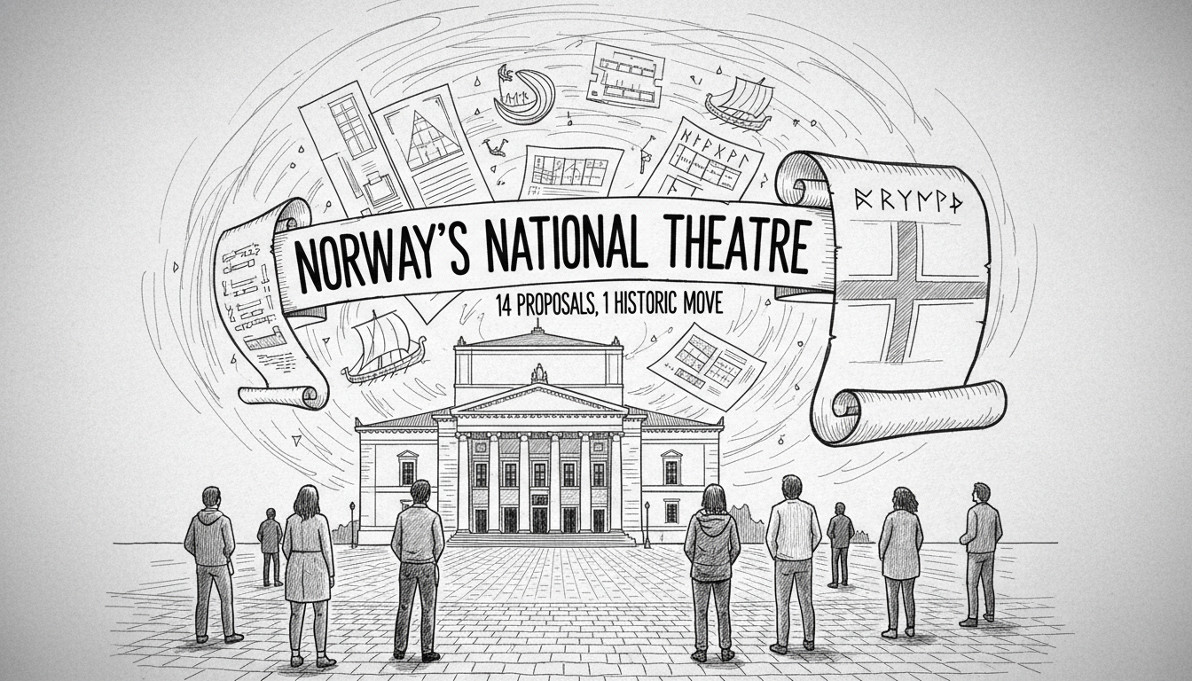 Norway's National Theatre Bids: 14 Proposals, 1 Historic Move