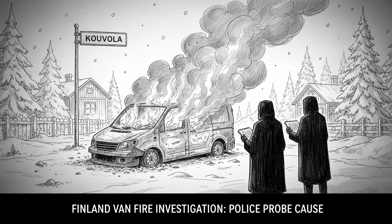 Finland Van Fire Investigation: Kouvola Police Probe Cause