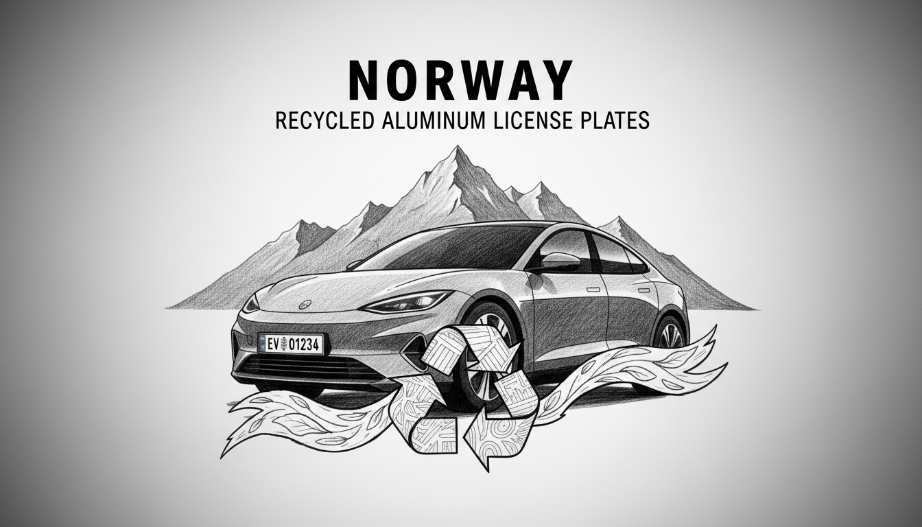 Norway Switches to Recycled Aluminum for Vehicle License Plates