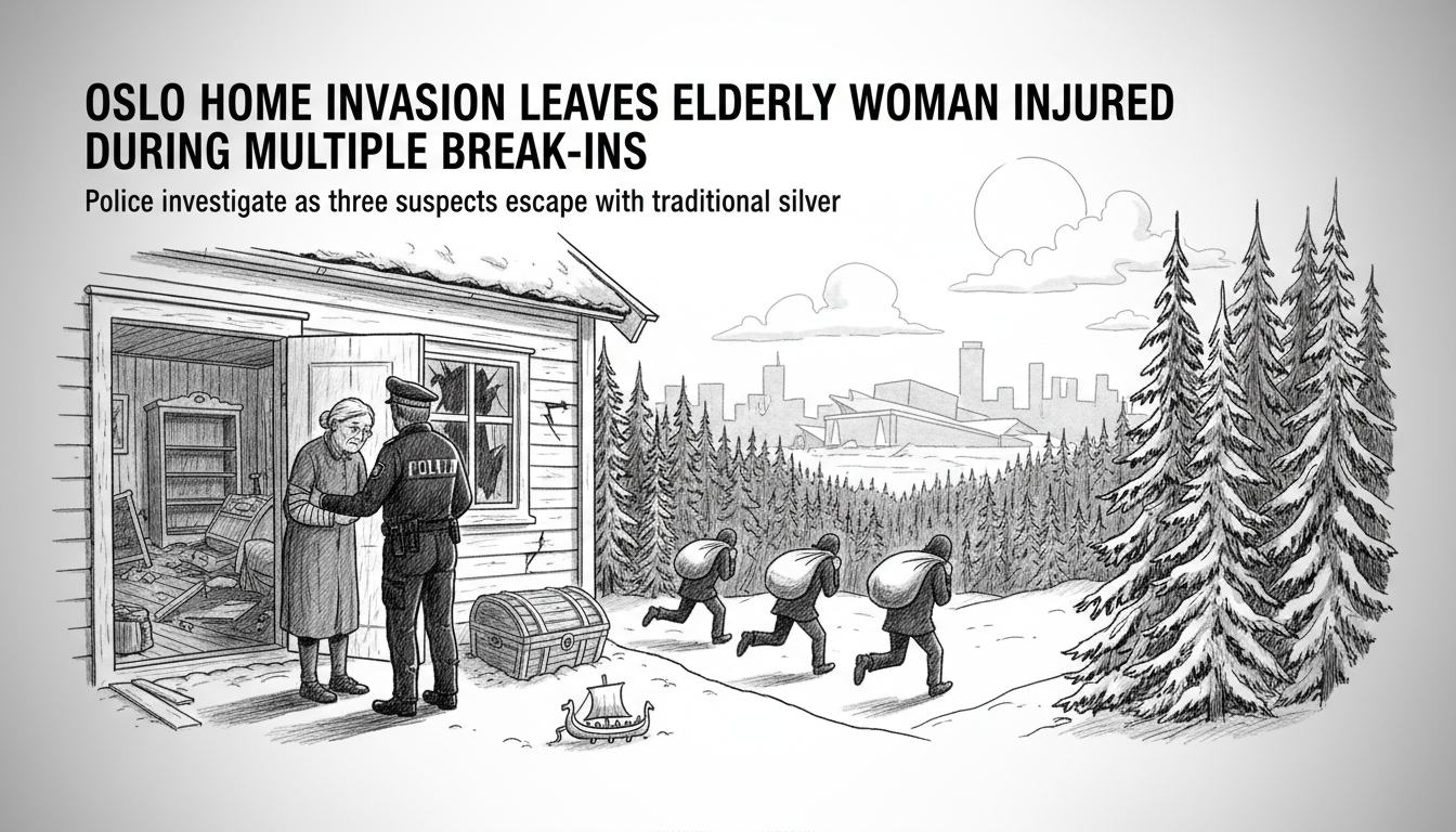 Oslo Home Invasion Leaves Elderly Woman Injured During Multiple Break-ins
