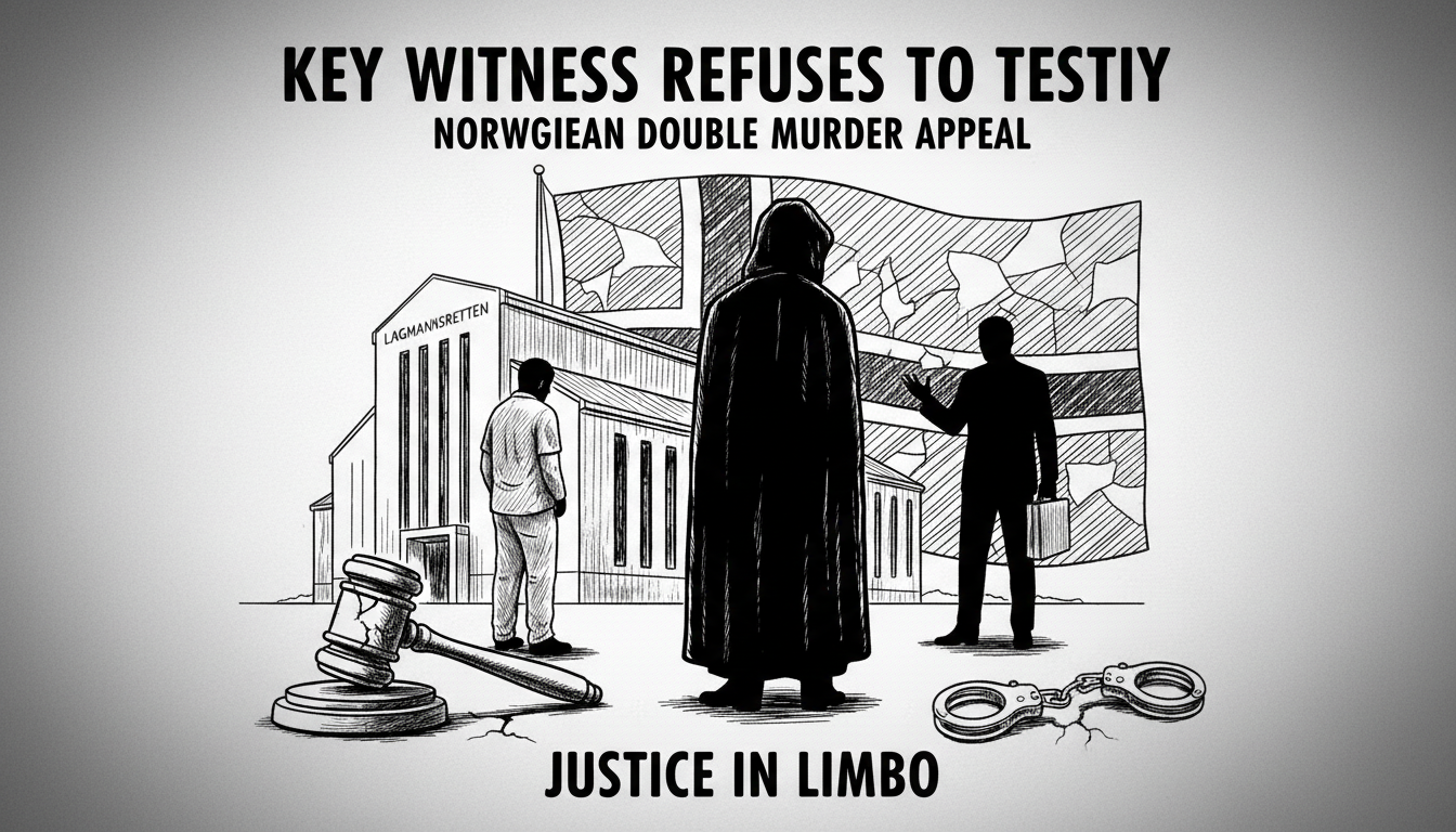 Key Witness Refuses to Testify in Norwegian Double Murder Appeal