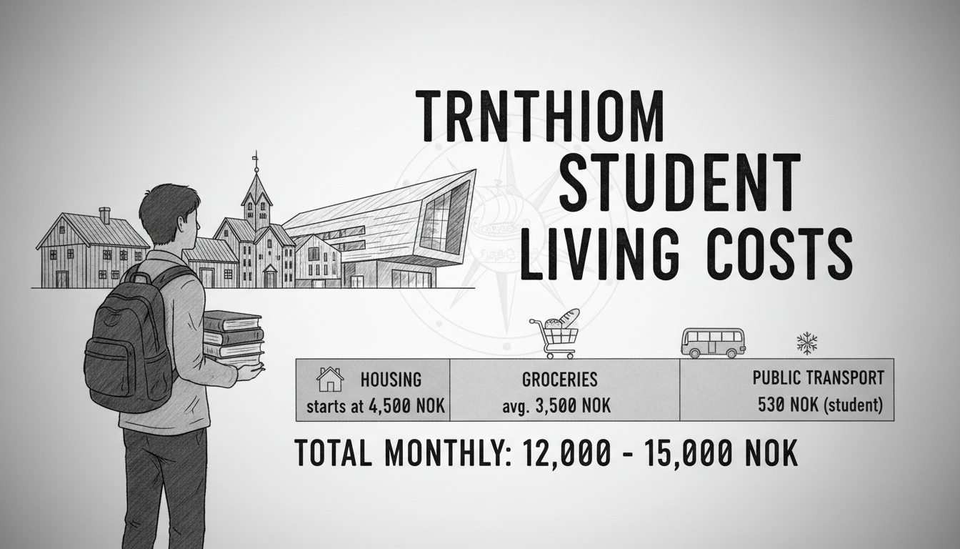 Monthly Cost of Living in Trondheim for Students