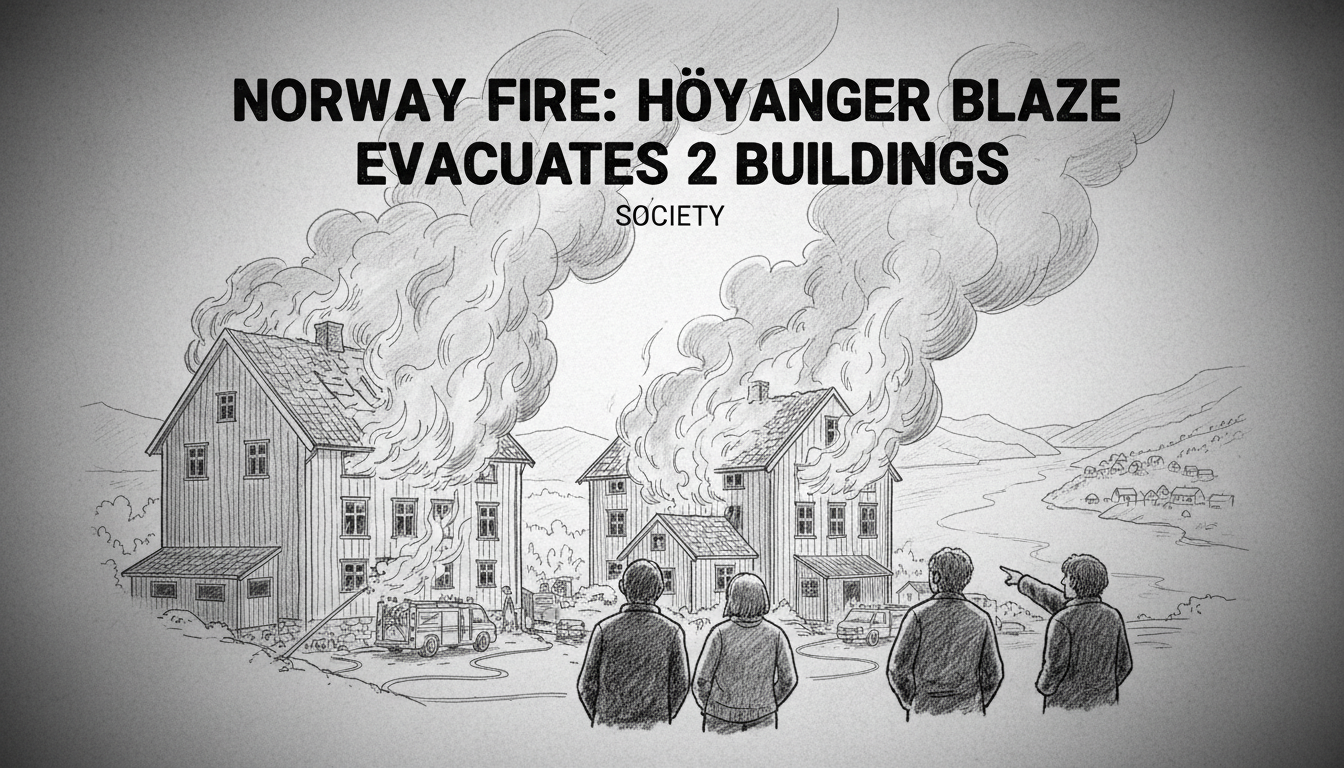 Norway Fire: Høyanger Blaze Evacuates 2 Buildings