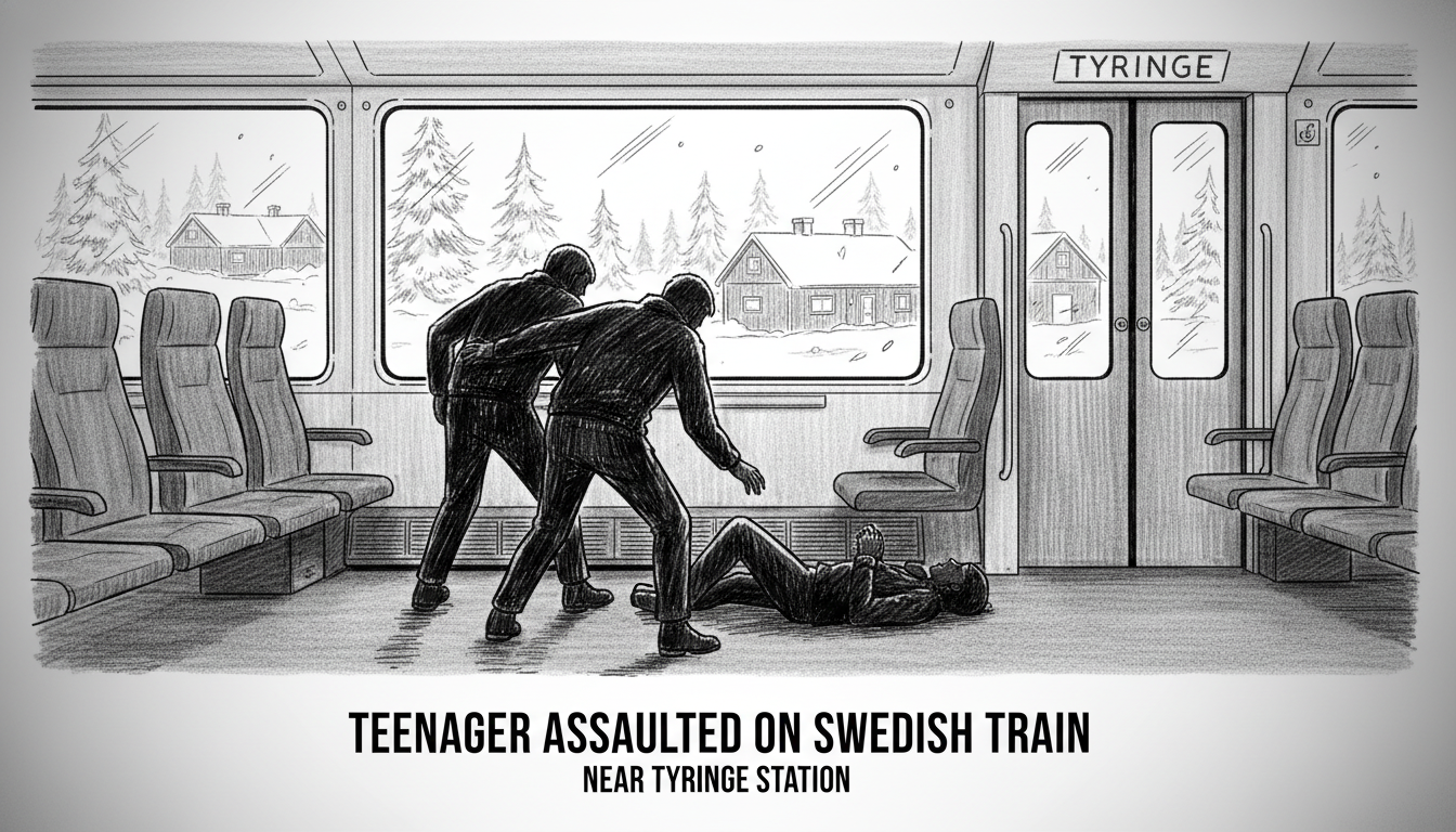 Teenager Assaulted on Swedish Train Near Tyringe Station
