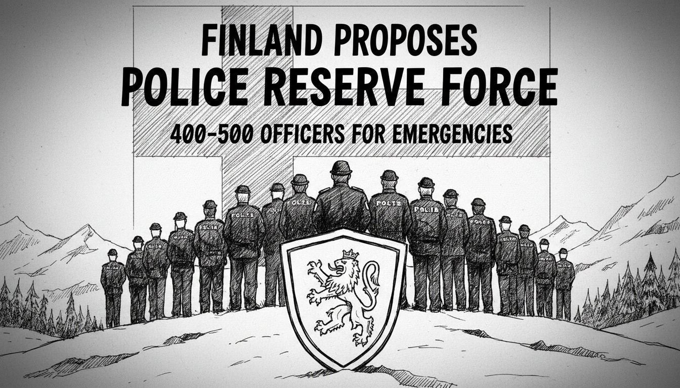 Finland Proposes Police Reserve Force of 400-500 Officers