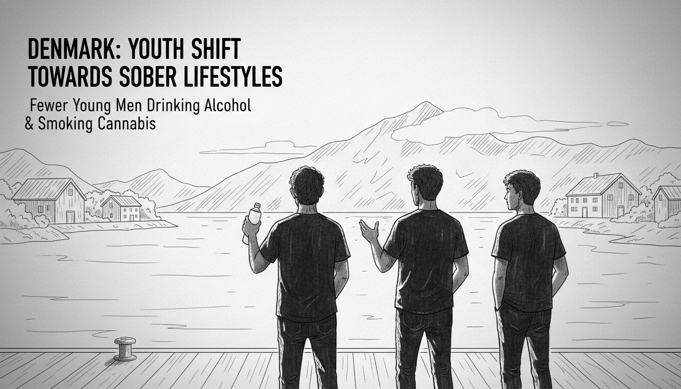 Fewer Young Men Drinking Alcohol and Smoking Cannabis in Denmark