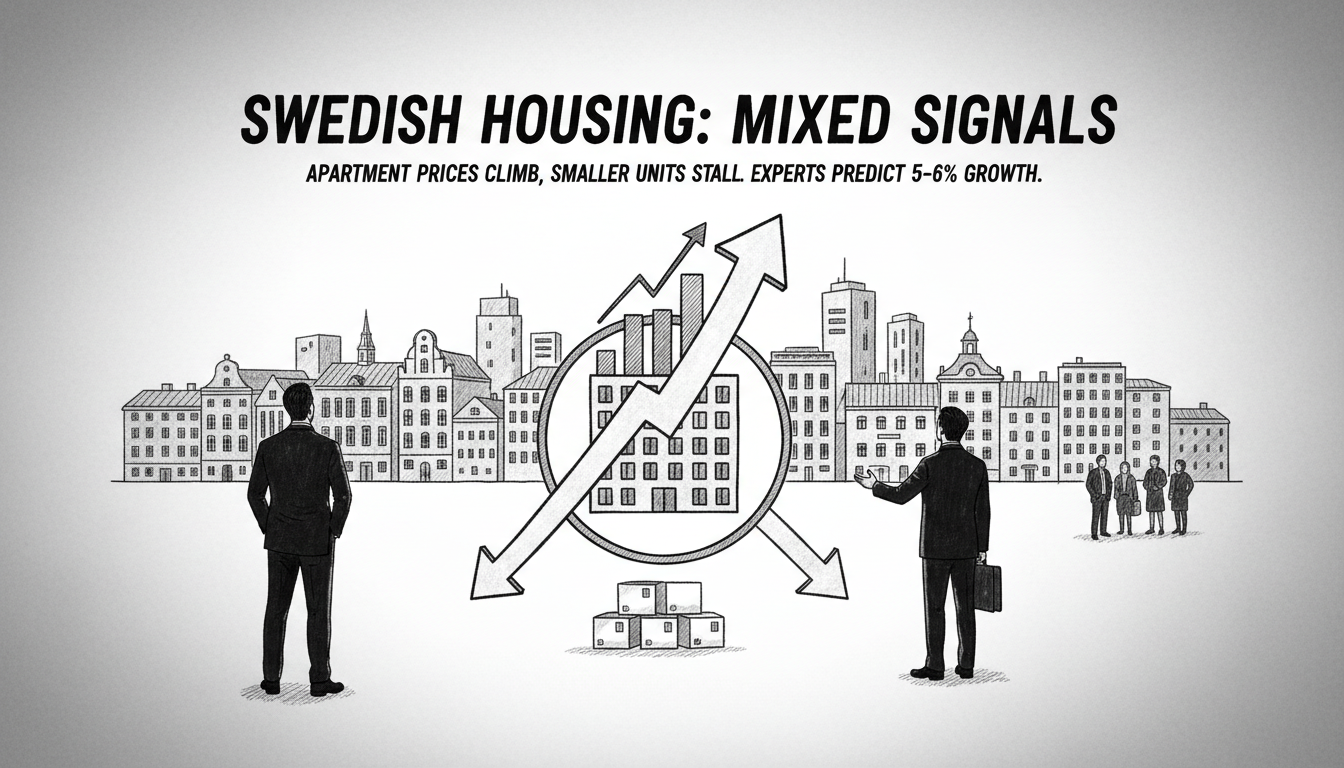 Swedish Housing Market Shows Mixed Signals as Apartment Prices Rise