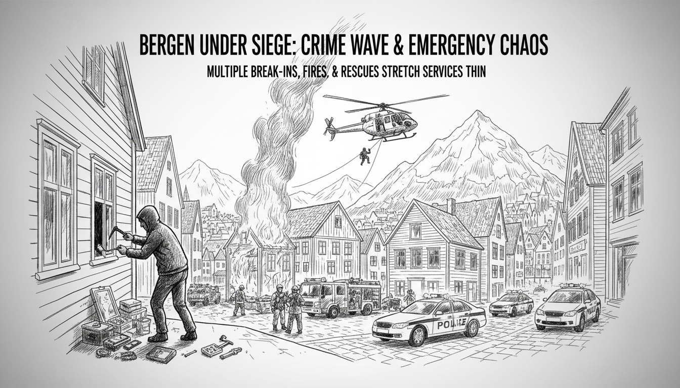 Multiple Break-ins and Emergency Responses Across Bergen