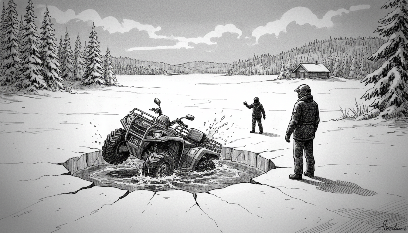 Finland ATV Accident: Jämsä Vehicle Sinks 1.5m