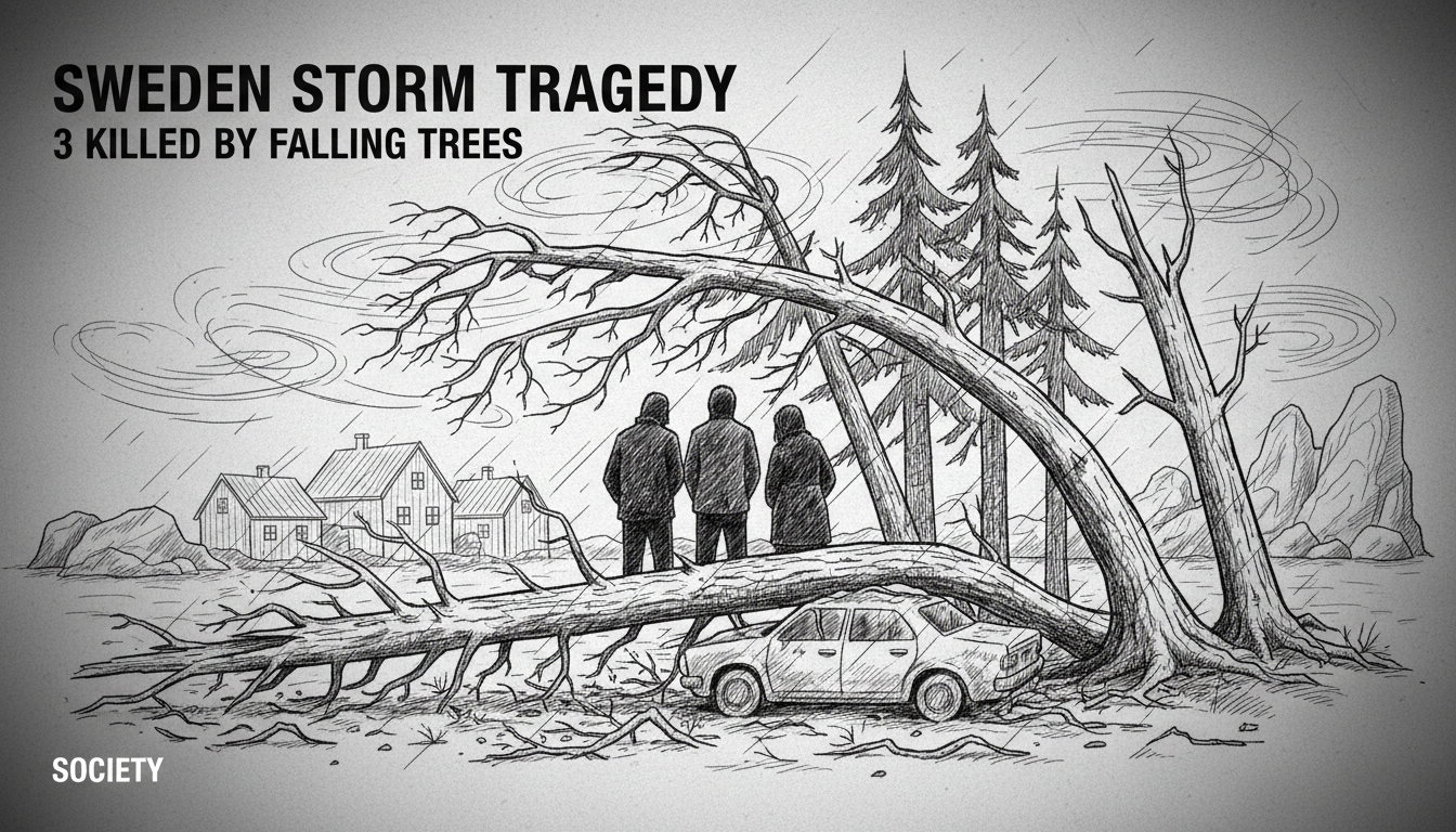 Sweden Storm Tragedy: 3 Killed by Falling Trees