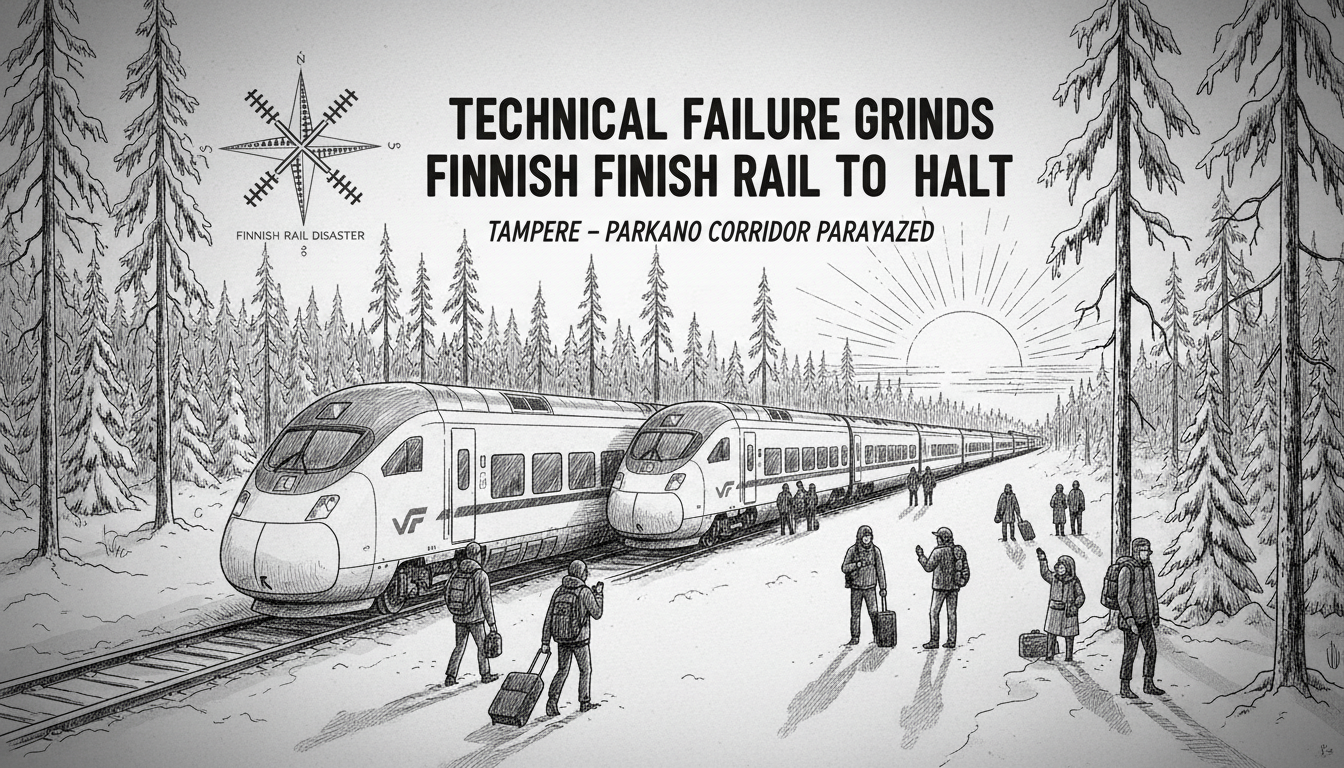 Technical Failure Halts Finnish Rail Traffic Between Tampere and Parkano