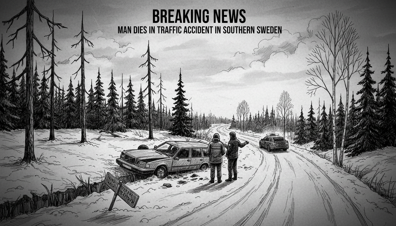 Man Dies in Traffic Accident in Southern Sweden