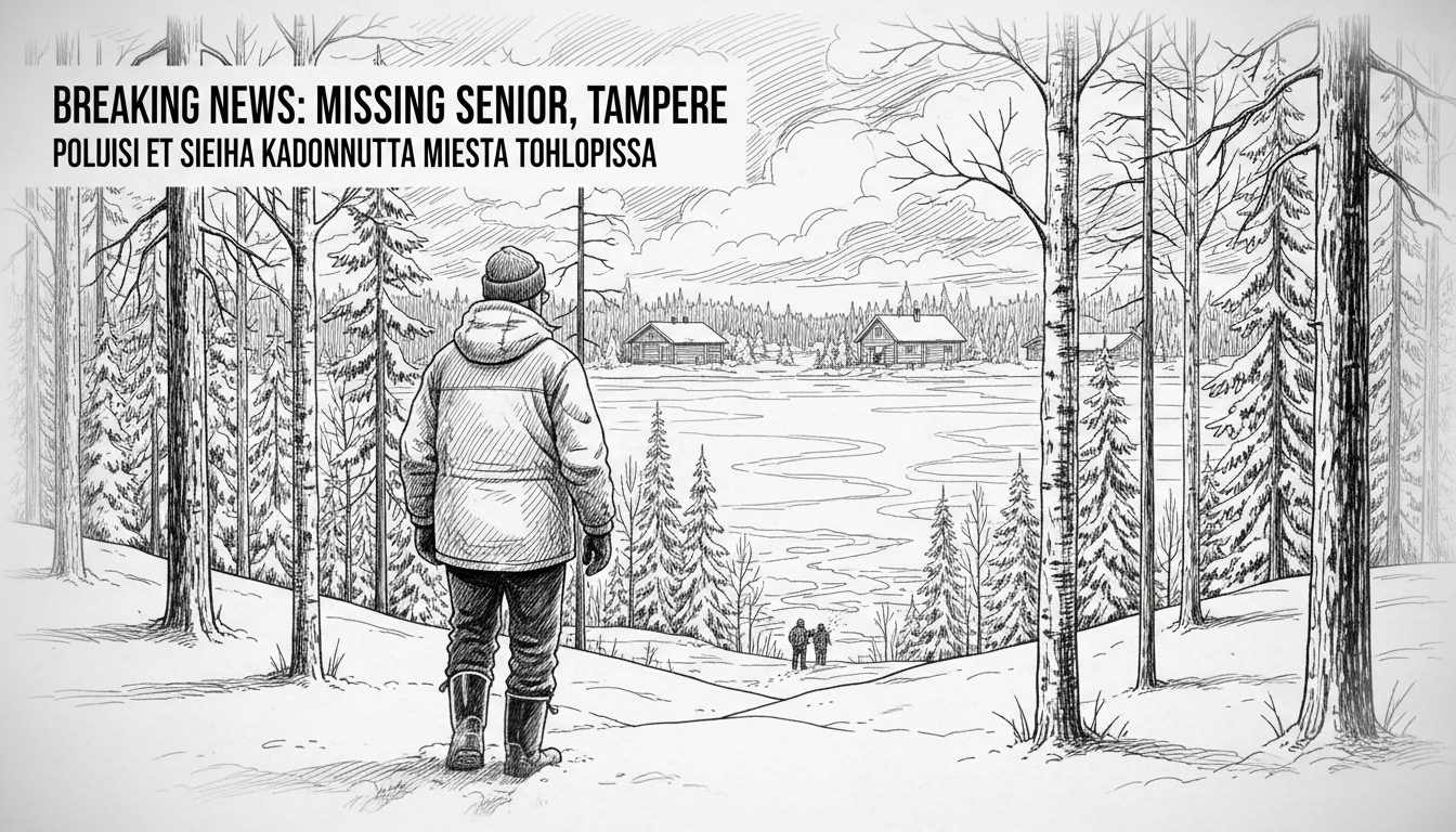 Police Search for Missing Senior Man in Tampere Neighborhood