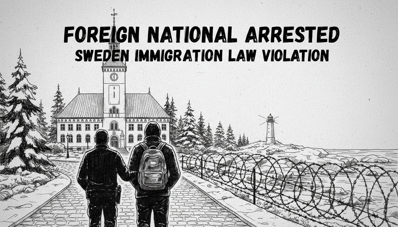 Foreign National Arrested for Immigration Law Violation in Southern Sweden