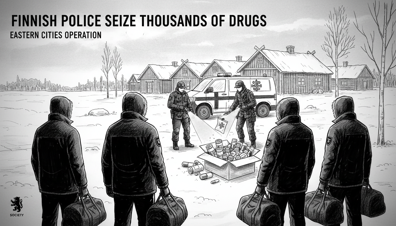 Finnish Police Seize Thousands of Drugs in Eastern Cities Operation