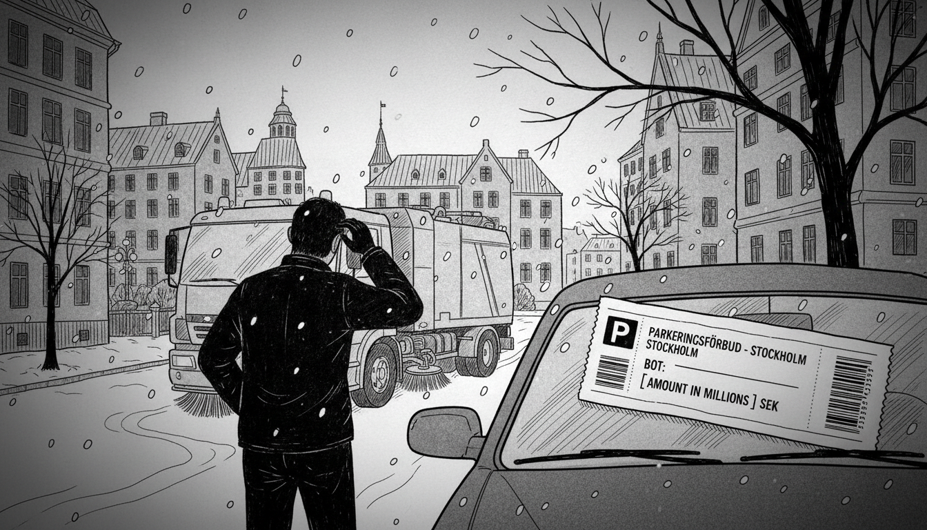 Stockholm Parking Ban Generates Millions in Fines