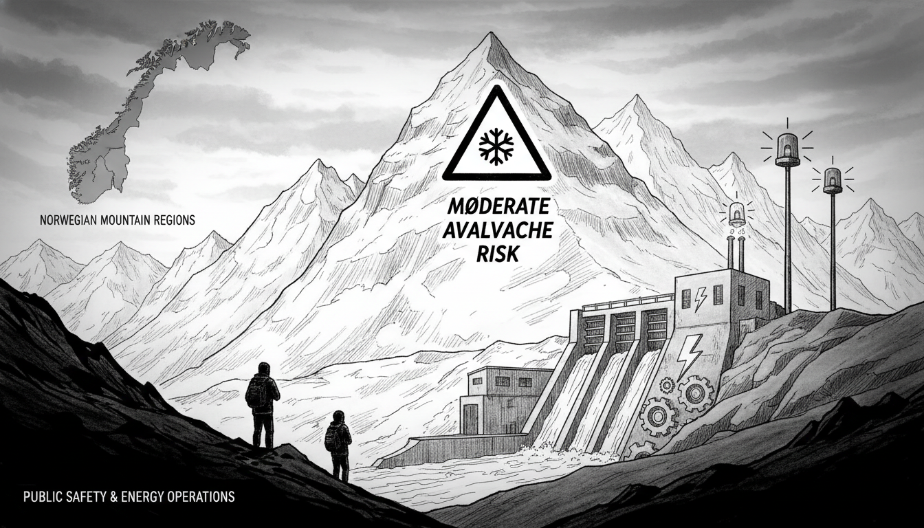 Moderate Avalanche Risk Across Norwegian Mountain Regions