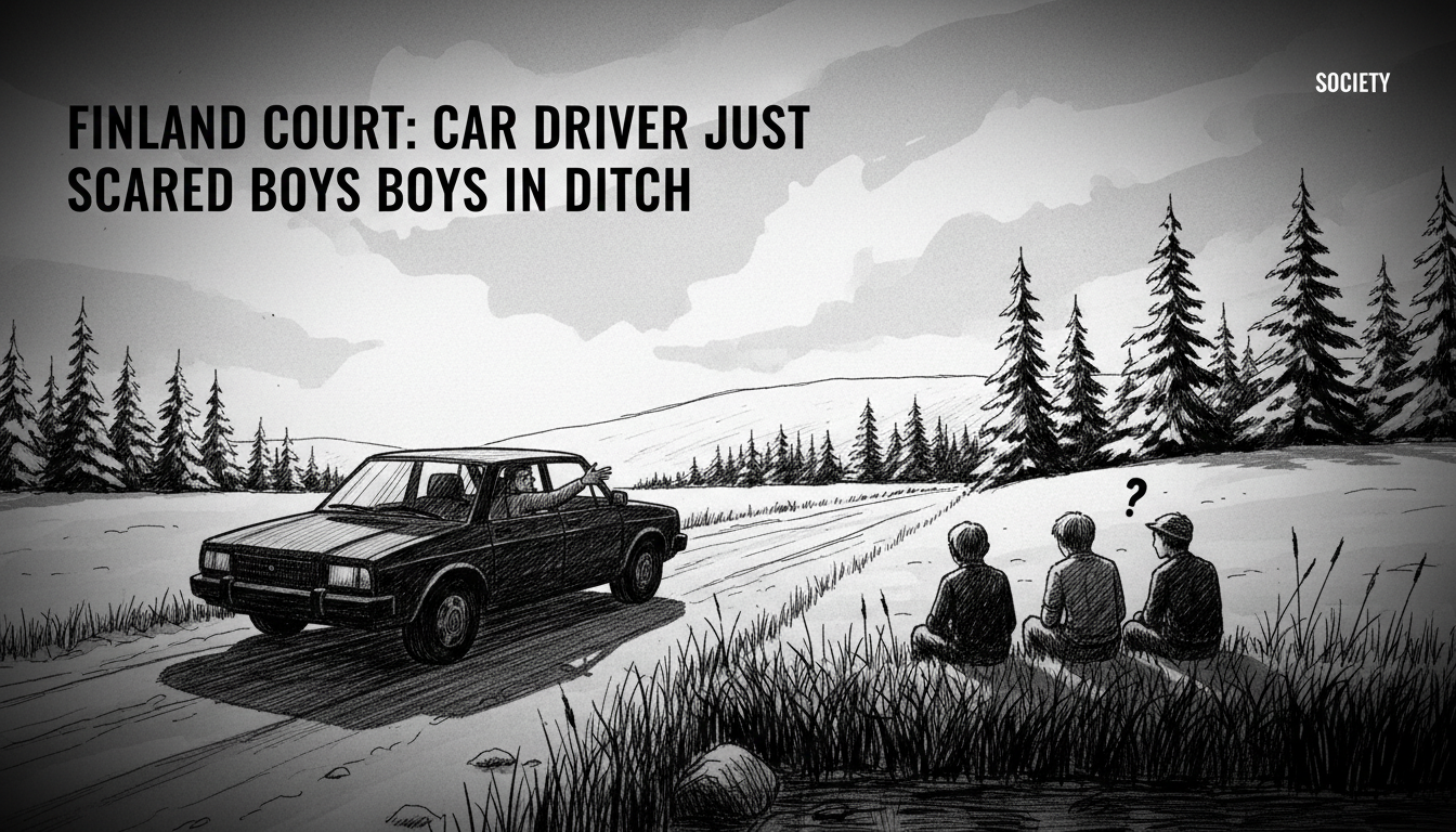 Finland Court: Car Driver Just Scared Boys in Ditch