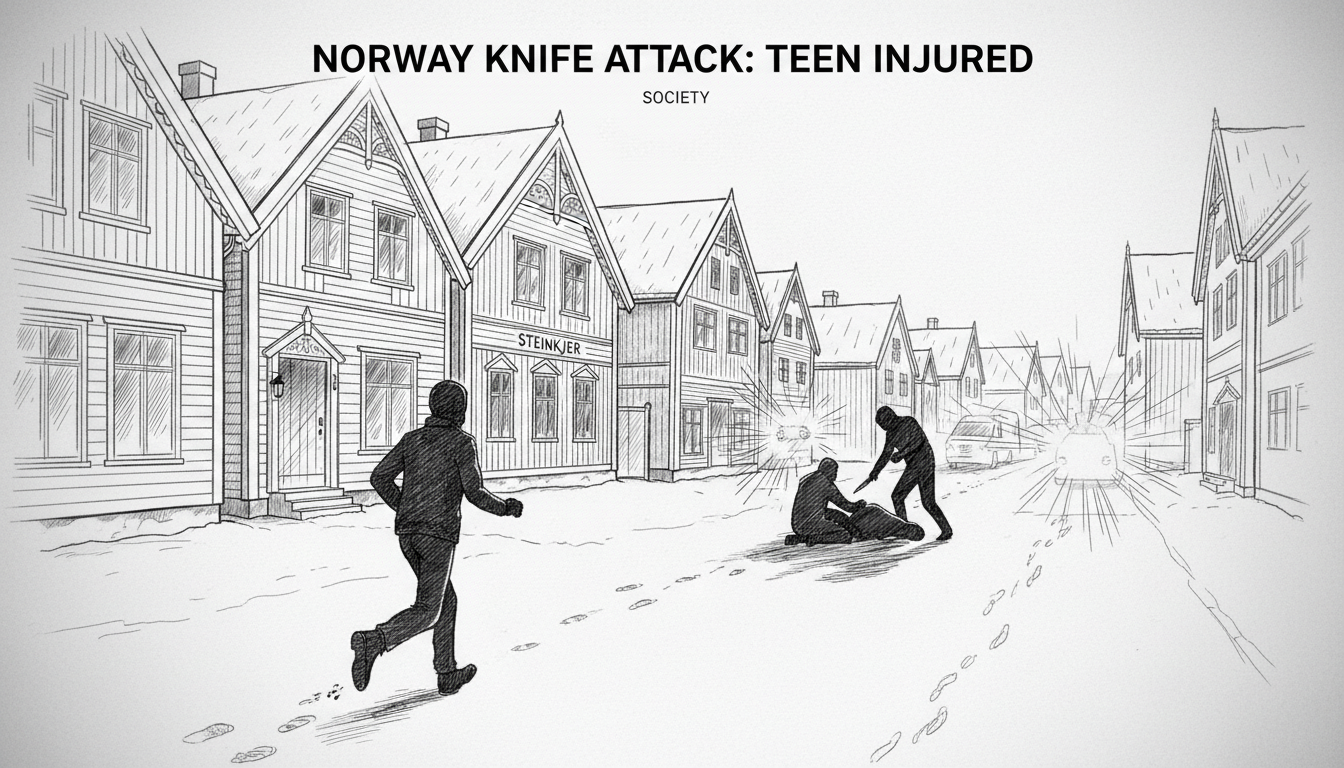 Norway Knife Attack: Teen Injured in Steinkjer