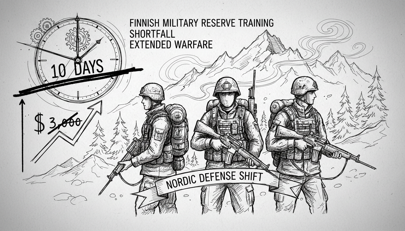 Finnish Military Reserve Training Falls Short of Target as Exercise Duration Increases