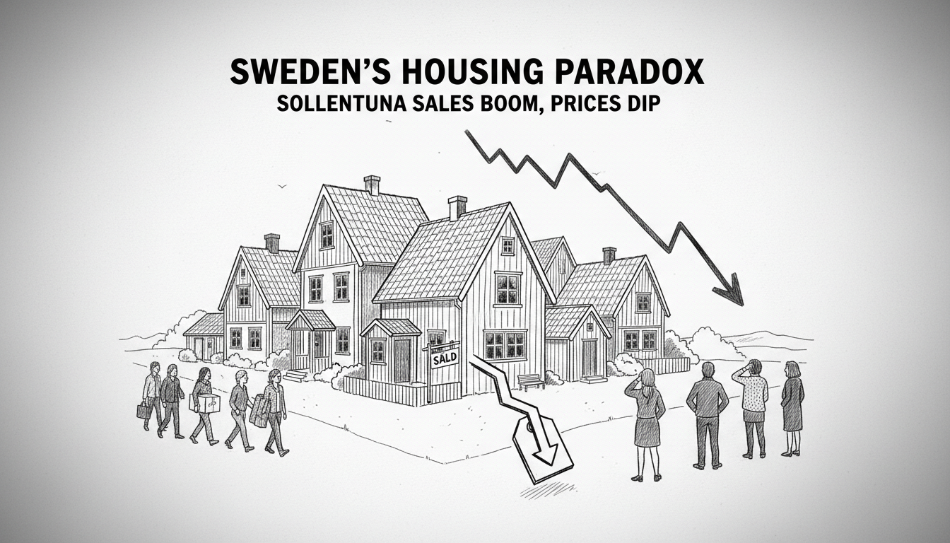 Sweden's Housing Paradox: Sollentuna Sales Boom, Prices Dip