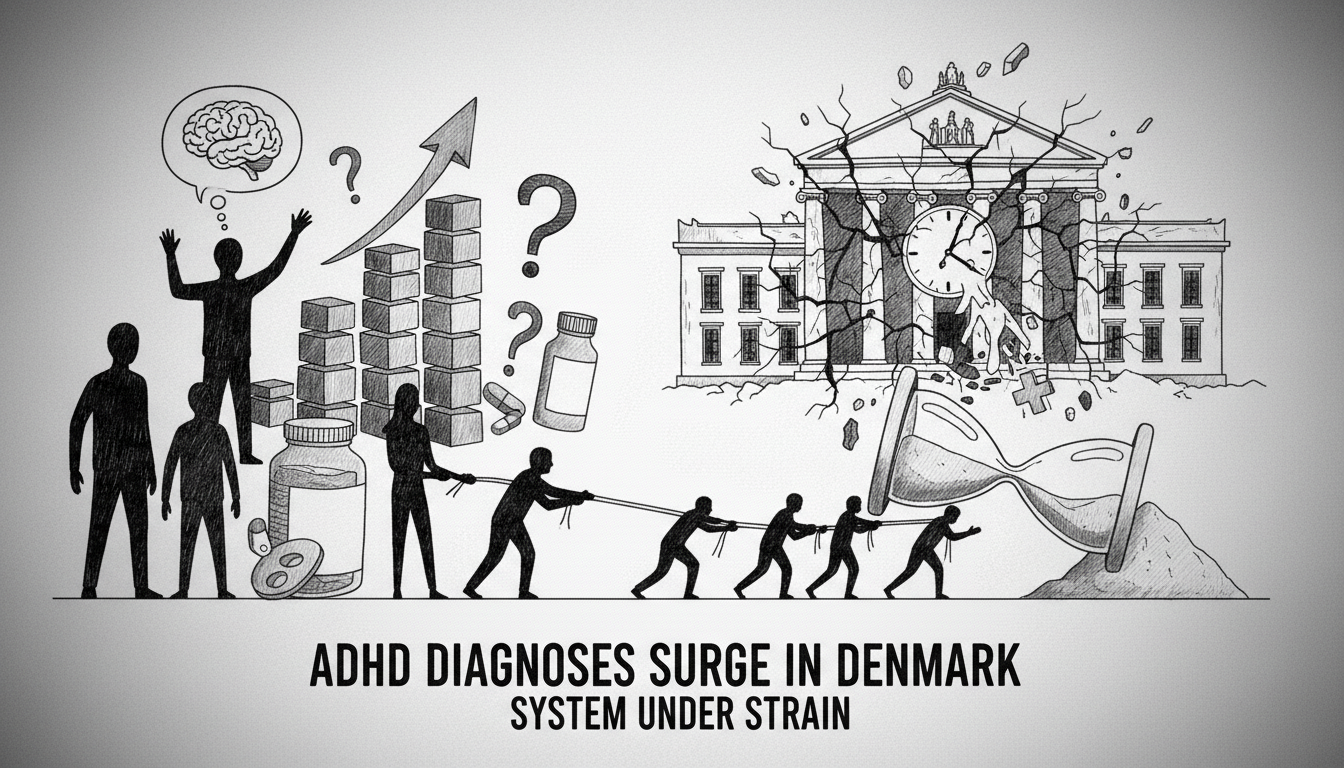 ADHD Diagnoses Surge in Denmark as Healthcare System Faces Pressure