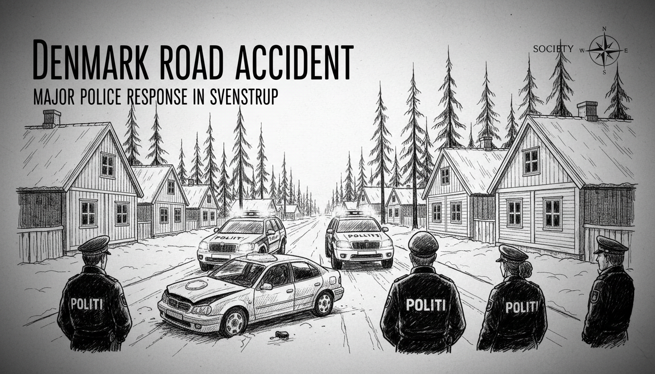 Denmark Road Accident: Major Police Response in Svenstrup