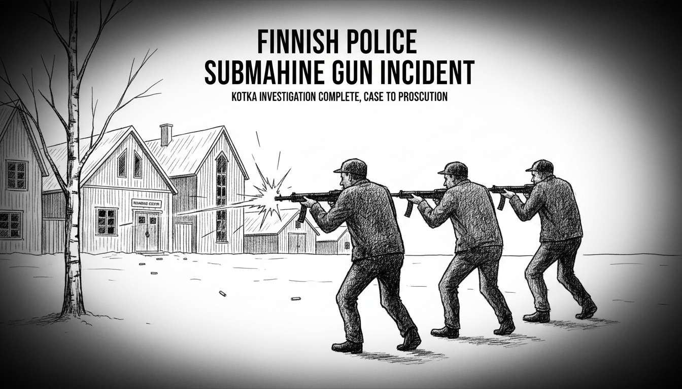 Finnish Police Complete Investigation into Kotka Submachine Gun Incident