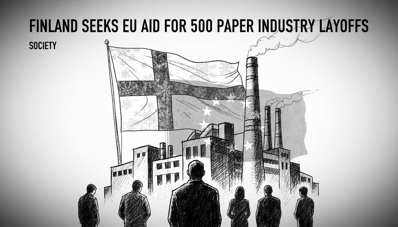 Finland Seeks EU Aid for 500 Paper Industry Layoffs