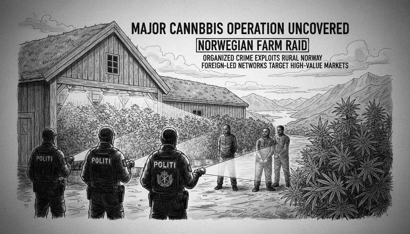 Major Cannabis Operation Uncovered in Norwegian Farm Raid