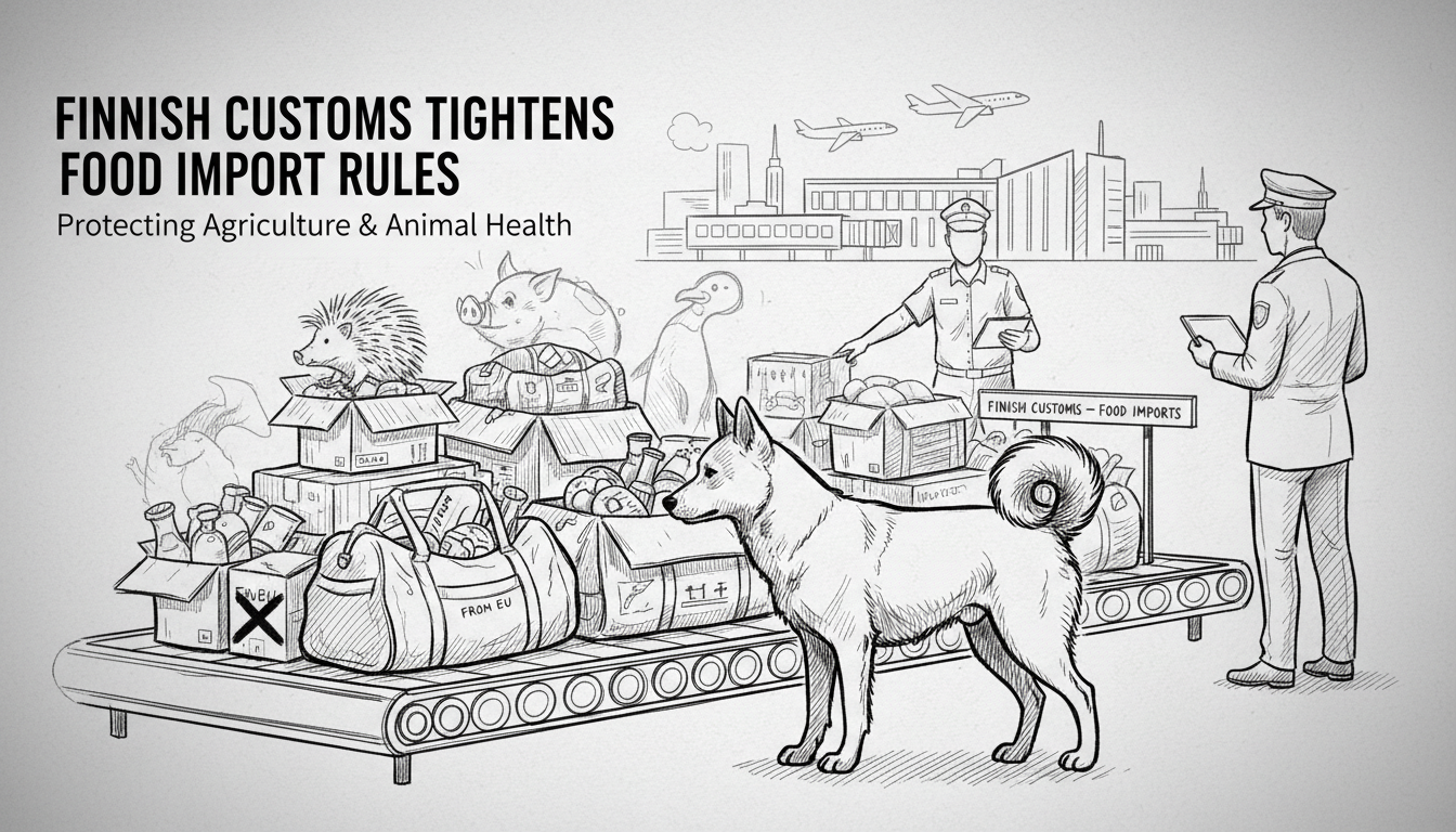 Finnish Customs Tightens Food Import Rules to Protect Agriculture and Animal Health