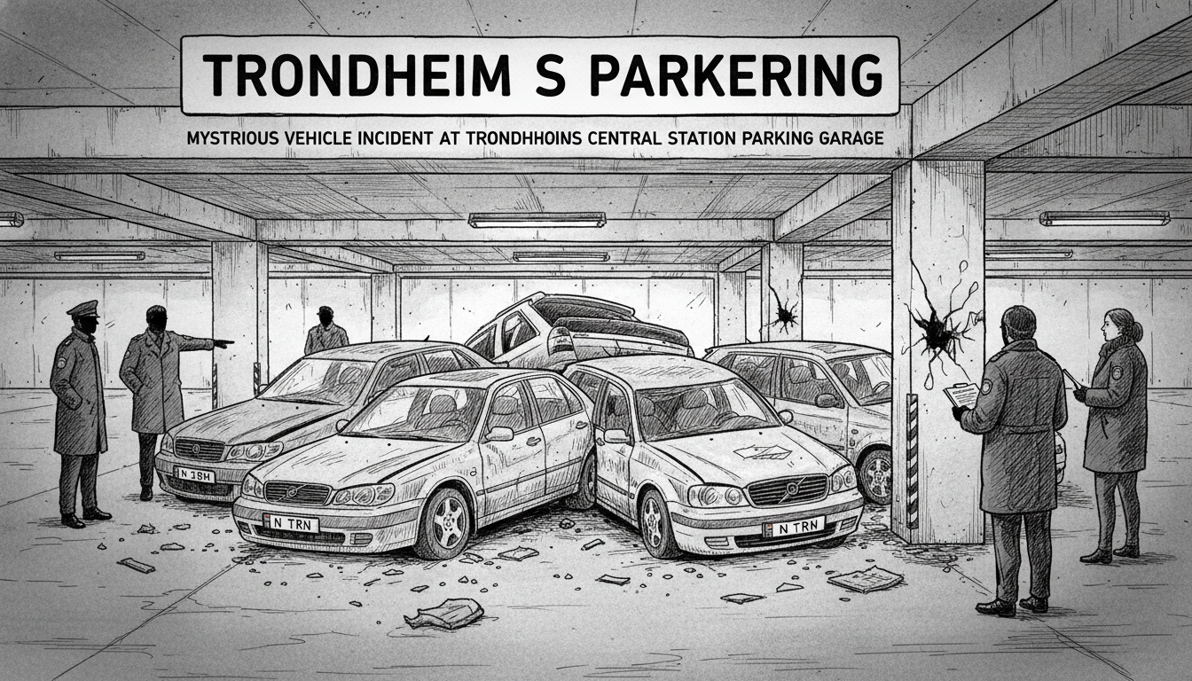 Mysterious Vehicle Incident at Trondheim Central Station Parking Garage