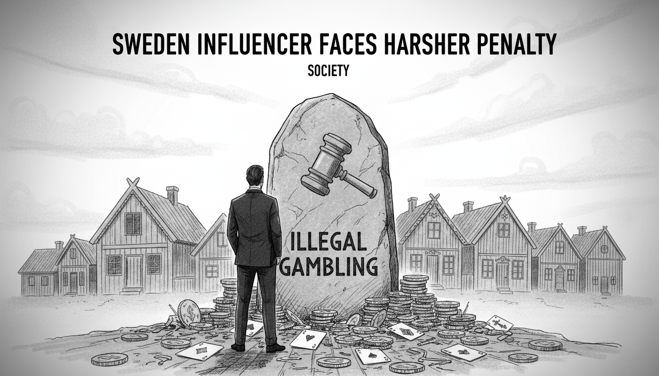 Sweden Influencer Faces Harsher Penalty for Illegal Gambling