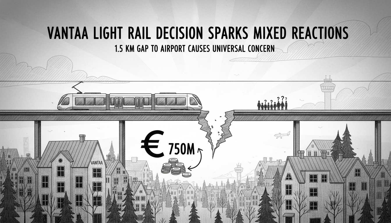 Vantaa Light Rail Decision Sparks Mixed Reactions Among Residents