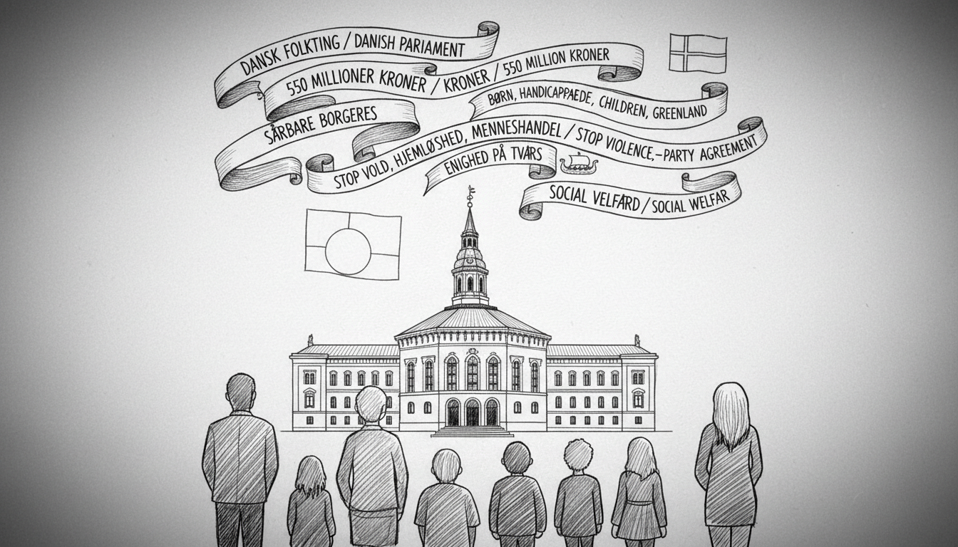 Danish Parliament Allocates 550 Million Kroner for Vulnerable Citizens