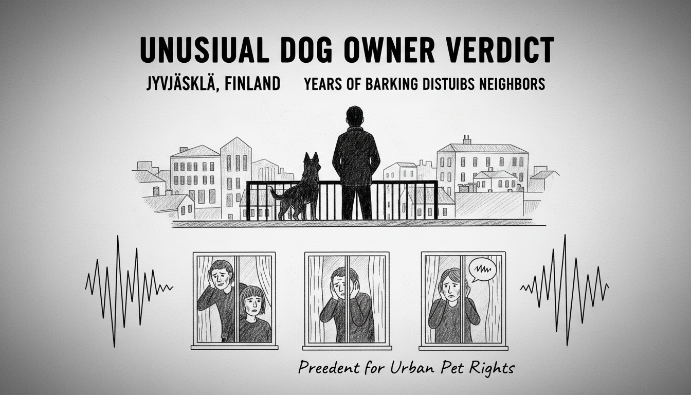 Unusual Dog Owner Verdict in Jyväskylä After Years of Barking Disturbs Neighbors