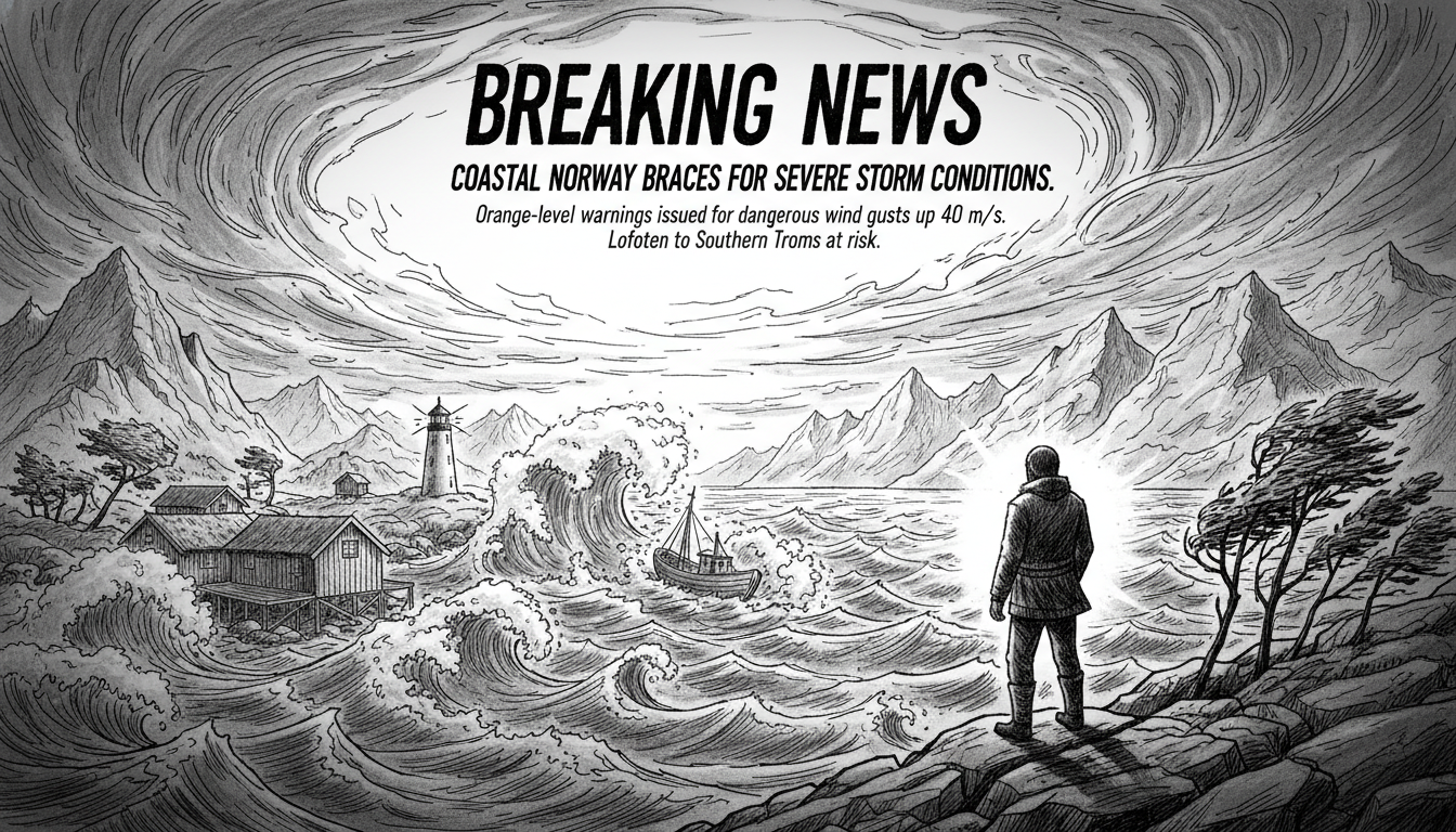 Coastal Norway Braces for Severe Storm Conditions