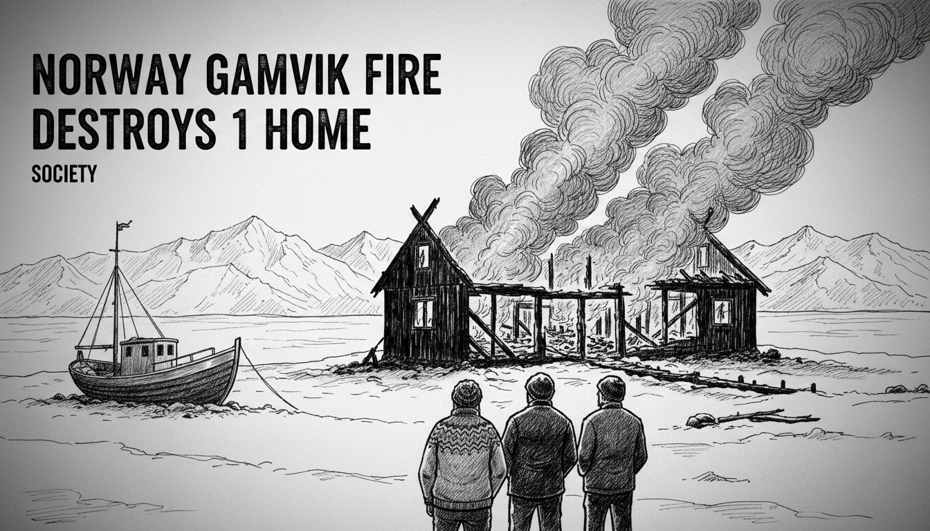Norway Gamvik Fire Destroys 1 Home