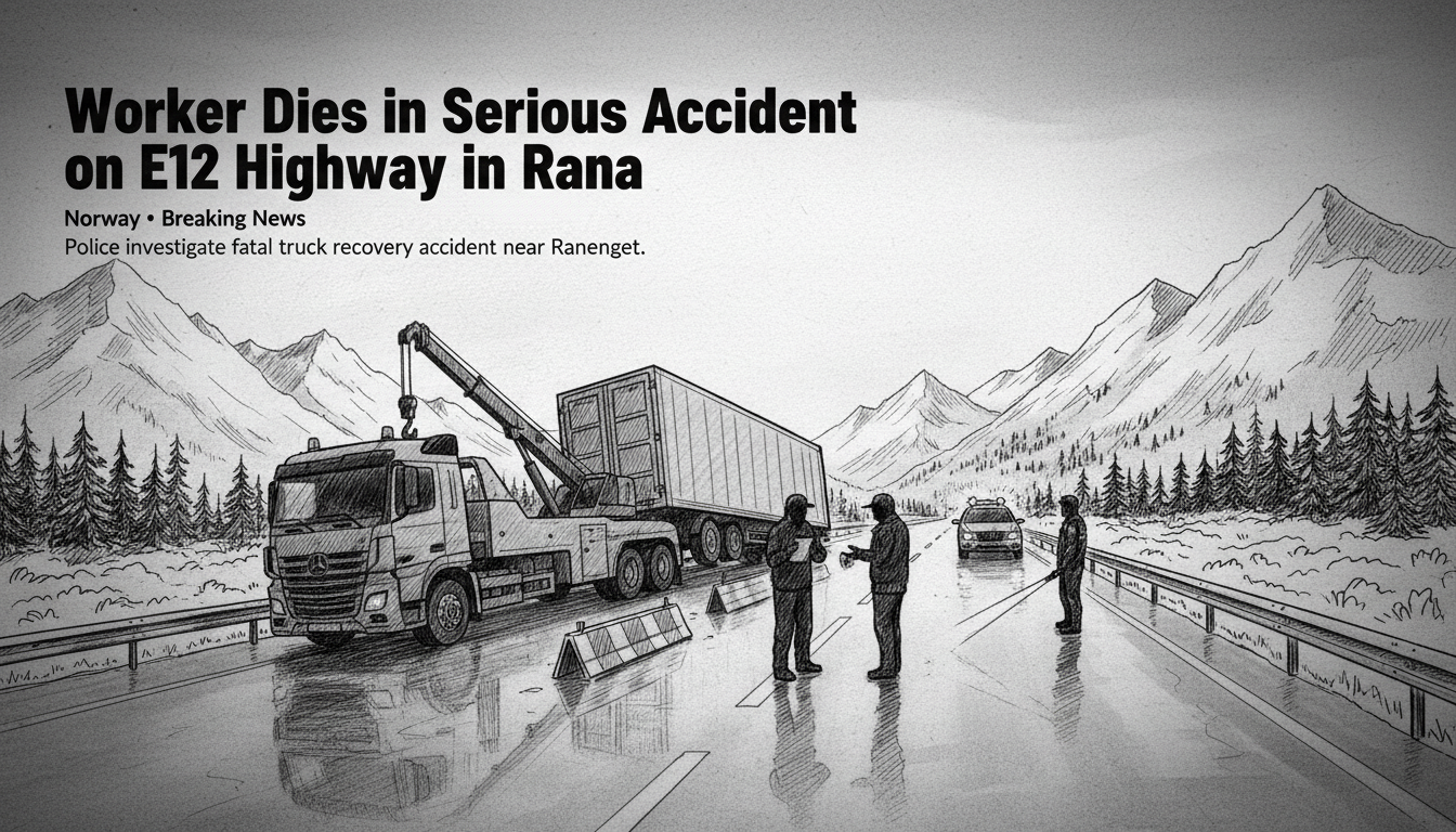 Worker Dies in Serious Accident on E12 Highway in Rana