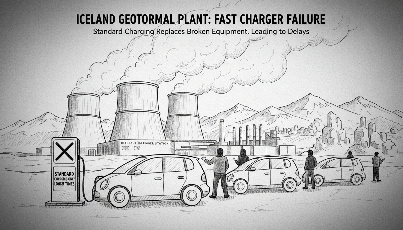 Iceland Geothermal Plant Fast Charger Replaced After Failure