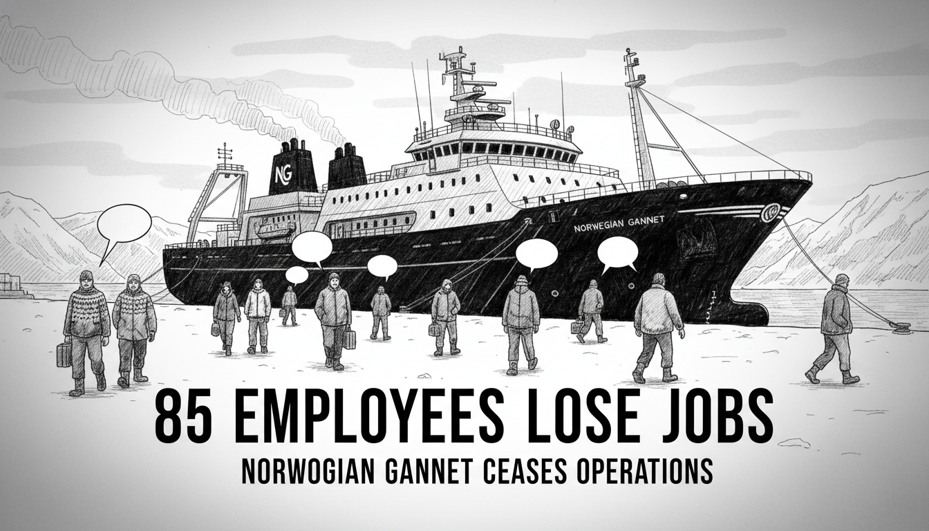 85 Employees Lose Jobs as Norwegian Gannet Slaughter Vessel Ceases Operations