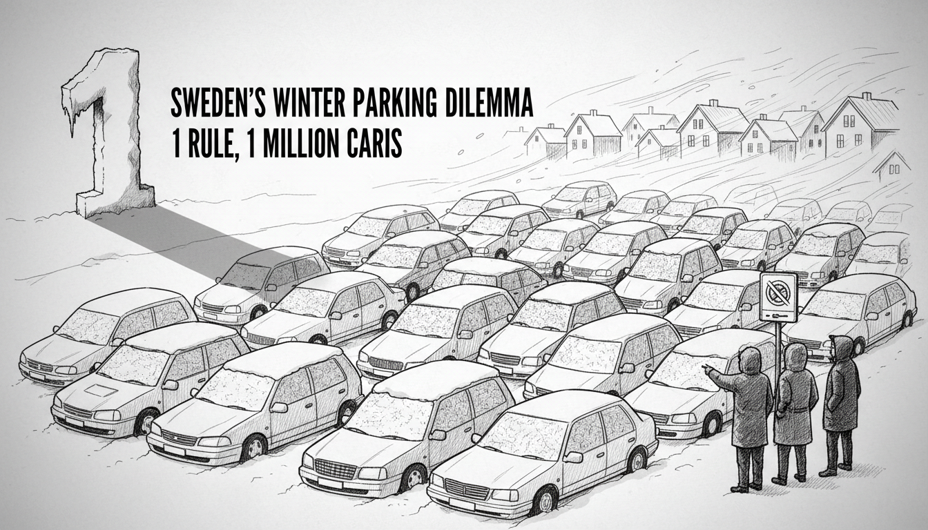 Sweden's Winter Parking Dilemma: 1 Rule, 1 Million Cars
