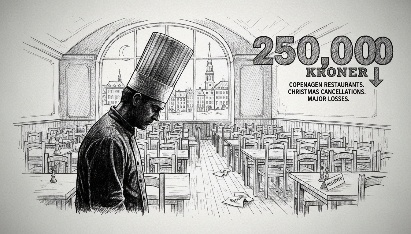 Copenhagen Restaurants Face Major Losses from Last-Minute Christmas Party Cancellations