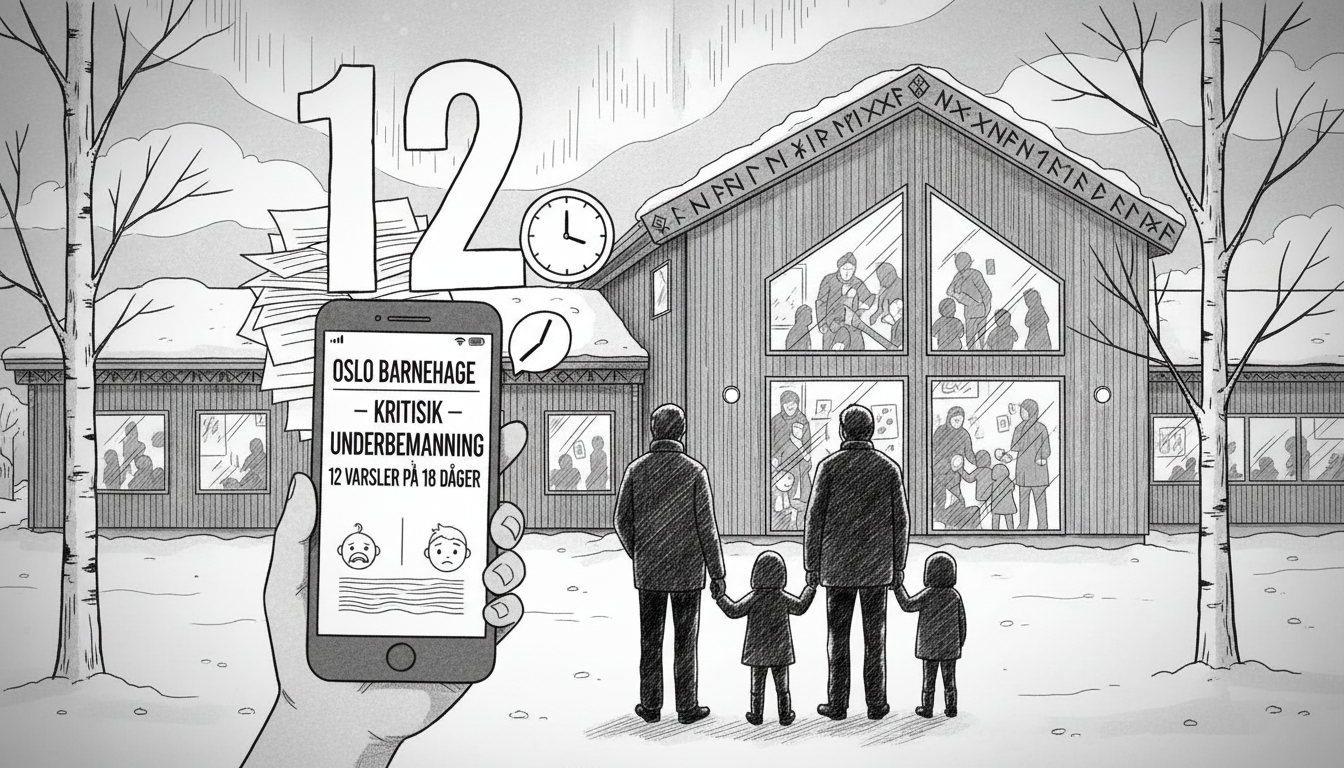 Oslo Kindergarten Faces Staffing Crisis as Parents Receive 12 Shortage Alerts