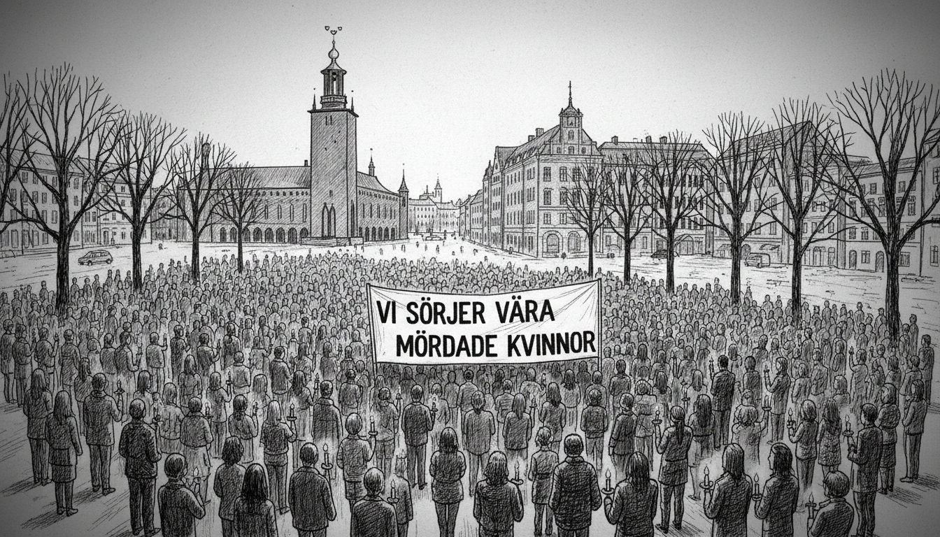 Sweden Mourns Murdered Women: Hundreds Hold Stockholm Vigil