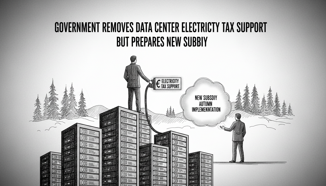 Government Removes Data Center Electricity Tax Support But Prepares New Subsidy
