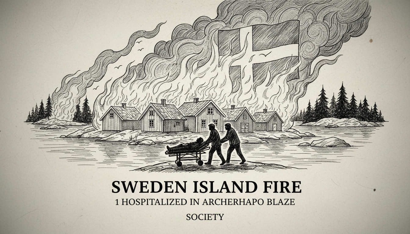 Sweden Island Fire: 1 Hospitalized in Archipelago Blaze