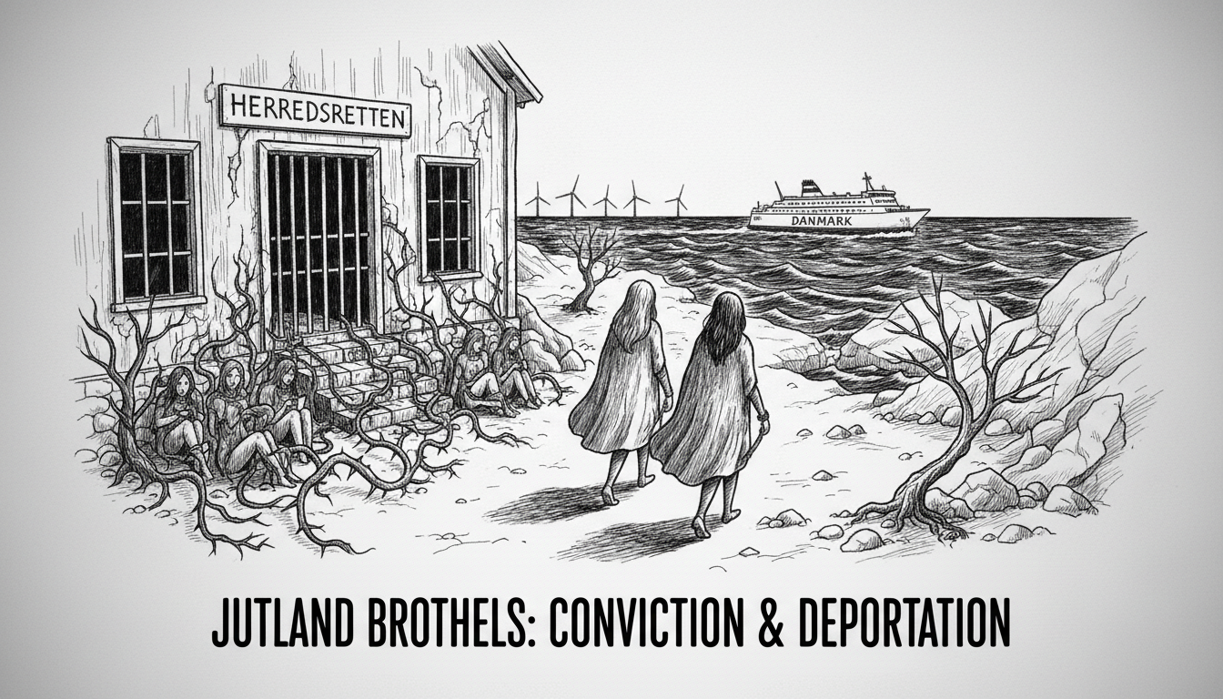 Two Women Convicted for Running Jutland Brothels in Human Trafficking Case