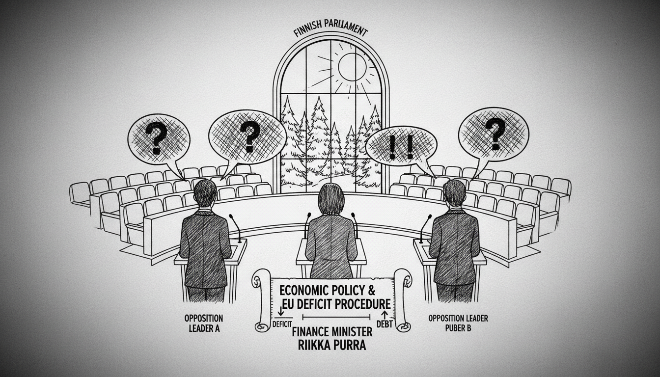Finnish Parliament Clashes Over Economic Policy and EU Deficit Procedure