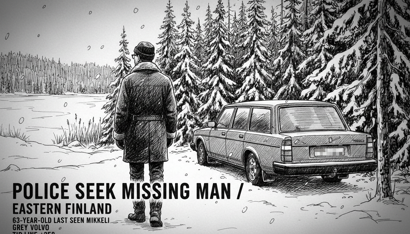 Police Seek Missing Man in Eastern Finland